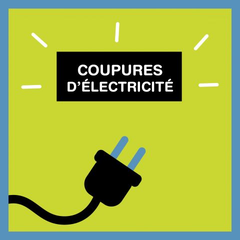 Attention coupure de courant pour travaux